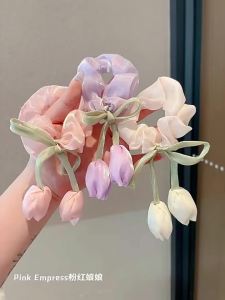 PINK EMPRESS | Child-Friendly Gentle Hair Band with Tulip Flower Design