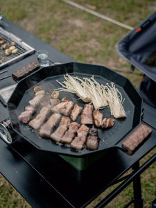 South Korea Import Deepening Barbecue Plate 36cm Baking and Boiling Integrated Non-Stick Barbecue Plate Korean-Style Grill Pan Induction Cooker Gas