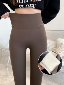 MiiOW | Quần yoga nữ cạp cao lót lông cá mập màu đen mùa thu đông mới quần lót ấm áp quần tập yoga MiiOW Cat Person