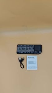 kebidumei | Bàn Phím Không Dây KEBIDUMEI Mini Air Mouse Với TouchPad 7 Màu Có Đèn Nền Cho Android TV Box PC Bluetooth 68 Phím Bàn Phím Điều Khiển Từ Xa
