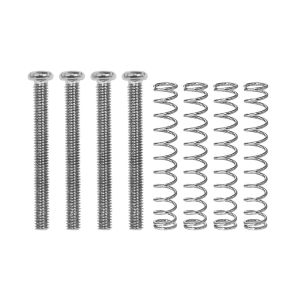 4Pcs Guitar Humbucker Pickup Screws And Springs M3*30MM In Chrome Black Or Gold For Electric Guitar Accessories