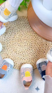 COD Sepatu Bayi Anak Perempuan Sepatu Bayi Ringan FULL KARET Sepatu Anak SlipOn Rajut 9 - 24 Bulan