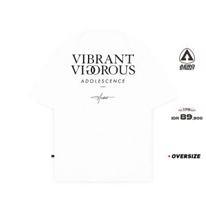 Aerostreet T Shirt Oversize Visio Putih Kaos FBDAA