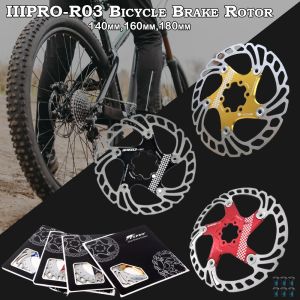 IIIPRO MTB Rotor Mountain Bike Bicycle Bolt Cooling Float Disc 140mm 160mm 180mm 203mm Brake Rotor