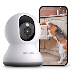 Blurams | Blurams Pet Camera 2K 360° Indoor Security Camera Dog Camera with Phone App PTZ Cameras for Home Security Indoor 2-Way Audio
