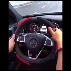 Car Steering Wheel Cover 37-38cm Universal Anti-Slip Sandwich Breathable Sport Durable Protector