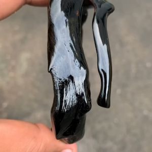 Gelang Akar Bahar Hitam Size Telunjuk Berserat Natural Lentur