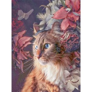 BILIBILI | Diy Painting By Numbers Diy Crafts Animals With Flowers Pictrues By Numbers Acrylic Paints Diy Gift For Adults Fox Lio