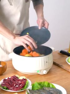 3.2L High Capacity  Electric Cooker Non-Stick Electric Wok Multi-Function Home Electric Cooker Student Electric Hot Pot Cooking Rice Cooking Integrated Electric Pot