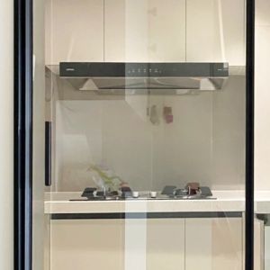 Modern Minimalist Kitchen Glass Door Sticker Decorative Guardrail Sticker Sliding Door Window Sticker Waterproof Sunshade