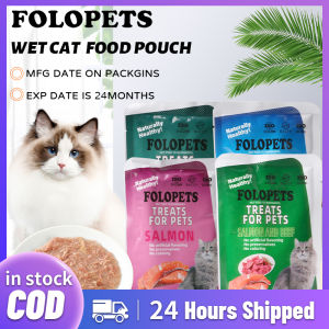 FOLOPETS 100g Cat Food Pouch Organic Wet Cat Food (4 Flavors)