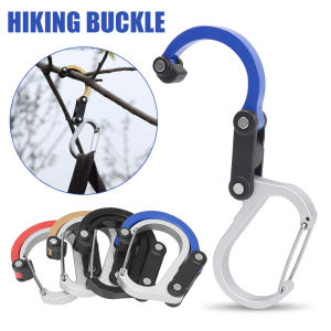 Camping Outdoor Multifunctional Safety Fast Hanging Hiking Aluminum Alloy D Shape Carabiner Fishing Acessories