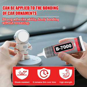 B-7000 clear Waterproof Fast Drying Glue Safety Materials Epoxy Resin Phone Screen Repair Glue B7000 Universal Glass Plastic DIY Point Diamond Jewelry Glue ToolsWith Precision Applicator.