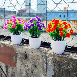 Unico PBP23 Tanaman Hias Buatan Pot Bunga Kamelia Plastik Artificial Decoration Flower Ornamen Hiasan Dekorasi Ruangan Rumah COD