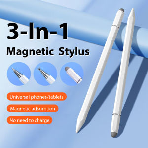 3 in 1 Magnetic Universal Stylus Pen For Android IOS Capacitive Touch Screen Pencil For Phone Pad Tablet iPhone iPad Writing Pen