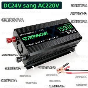 Bộ Biến Tần Điện Grennova 1500W Thông Minh DC 12V/24V/48V Sang AC 110V/220V Thiết Bị Di Động Tiện Lợi Cho Cắm Trại Và Du Lịch