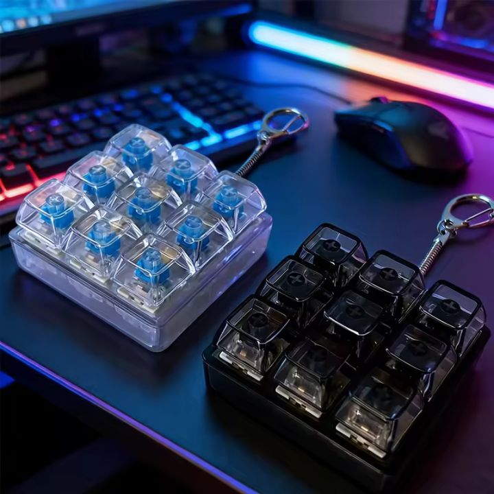Relaxing%20DIY%20Keyboard%20Fidget%20Keychain%20Keys%20Button%20Keycap%202/4/9Keys%20Relief%20Stress%20Pinch%20Luminous%20Pendant%20Bag%20Decor%20-%20Image%208