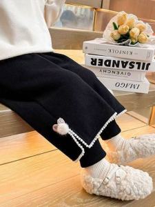 Thick Warm Double Layer Faux Two Piece Trousers