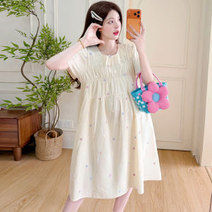 JoynCleon | Trendy New U-neck Slimming Maternity Dress