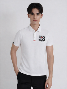CASTELBAJAC GOLF | Lightweight Breathable Mens Short Sleeve Polo Shirt