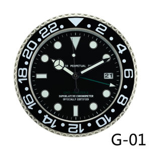 Water Ghost Fashion Creative Modern Minimalist Night Light Silent Quartz Wall Clock