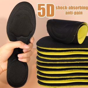 5D Cloud Massage Insoles Thickened Memory Foam Sweat Absorption Shoes Pads Outdoor Sport Running Breathable Deodorant Cushion Feet Orthopedic Insoles