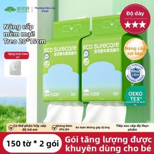 ECO SURECARE | Khăn Treo Mặt Y Tế Dùng Một Lần Đầy Đặn Mềm Mại Cho Bé
