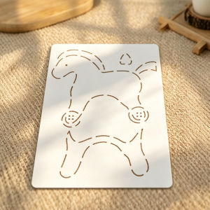 YOMDID 1pc Button Decorated Horse Hoof-Shaped Patchwork Template Sewing Template for Accessories Durable Patchwork Tool