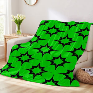 Beast Kingdom | Four-Leaf Clover Winter And Summer French Plush Blanket Soft And Fluffy Comfortable Wool Blanket Sofa Ideal Gift