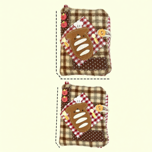Baking Bread Dog Themed Handbook Cover Flexible Handmade