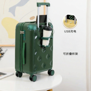 Dual Zipper Noiseless Wheels Large Capacity Travel Suitcase