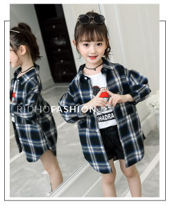 KEMEJA FLANEL DISTRO ANAK CEWEK KOTAK KOTAK ANAK PEREMPUAN LENGAN PANJANG OTHERS ANAK - RF