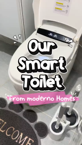 Smart Toilet with Built-in Water Tank Auto Flush Heated Seat No Water Pressure Limit DTI Certified