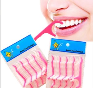 Disposable Oral Cleaning Floss Stick Dental Floss Interdental Toothpick Oral Care
