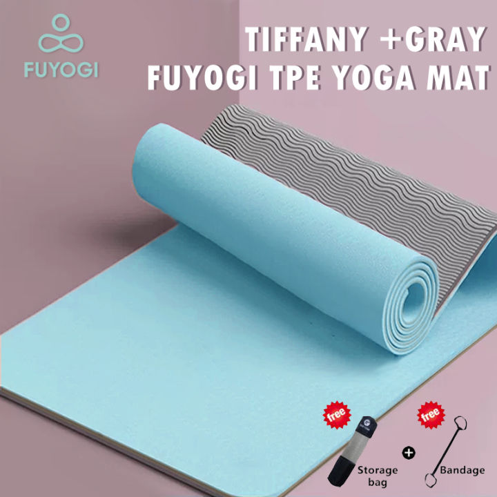 FUYOGI Yoga Mat Non Slip for Workout Sale Odorless TPE Exercise Sports Fitness Mats Lazada PH