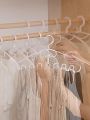 10Pcs Non-slip Hanger Plastic Closet Organizer Storage Hanger Multi-port Support Hangers Multi-functional Wave Hanger Room Organizer Hangers. 