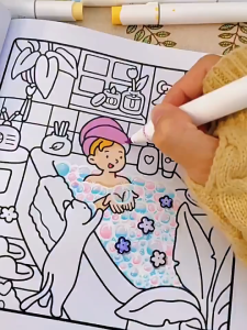 Cute Comfy Coloring Book for Kids Teens Adults |Safe Non-Toxic |Creative Educational Doodles Book |Painting Coloring DIY Books