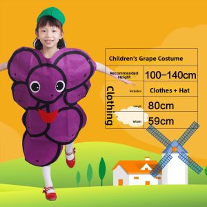 HUANLEPAIDUI | Eco-friendly Fruit and Vegetable Theme Costume Apple