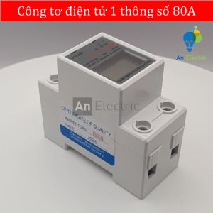 Công tơ điện tử 1 thông số 80A LWCD-DS – Lựa chọn tối ưu để đo lường điện năng tiêu thụ cho hệ thống điện 1 pha