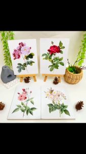 RUNABEE Dekorasi Dinding Bunga Hiasan Kamar Wall Decor Poster Pajangan Kayu Kamar 15x20CM