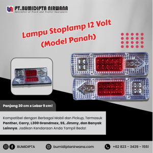 Stoplamp Lampu Variasi Panah Rem Belakang LED 12 Volt L300 Grand Max Carry Kijang Pickup Pikap Pick Up Panther Kedip 30cm