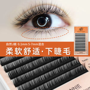 Natural Curl Soft Comfortable Mixed Size Under-Eyelash Extensions Caramel Color Highlighting Easy to Use Thickened False Eyelashes