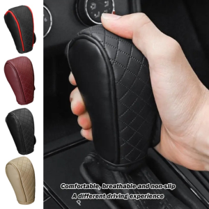 Car Gear Shift Knob Cover Non-Slip Grip Handle Protective Covers PU Leather Shifter Lever Handle Stick case Car Interior