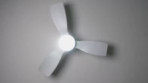 Deka Baby Fan CONCEPT MINI L (White) 34 inch LED Light DC Motor Ceiling Fan with Remote Control ((3 Color LED Light))
