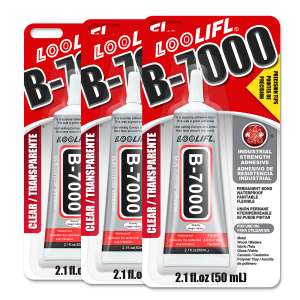 LOOLIFL- Super B7000 strong glue waterproof and transparent with precise nozzle suitable for mobile phone screen maintenance.