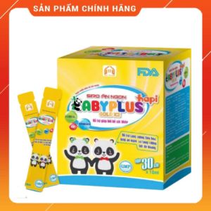 [Chính hãng]Siro ăn ngon Baby Plus giúp bé hết biếng ăn hết táo bón cải thiện hệ tiêu hoá tăng cân tự nhiên hộp 30 gói