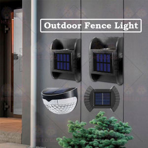 Solar Wall Light Garden Outdoor Fence Light Solar Lamp Outdoor Waterproof Lampu Solar Dinding Luar Taman 太陽能燈戶外 led  H19