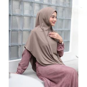 ABDY | Terlaris Hijab Dagu Malaysia L | Khimar Soft Pet Malaysia Hijab Instan | Bergo Malaysia Jersy Premium | Bergo Dagu Malaysia Innara  [COD]