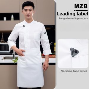 Cotton Blend Chef Work Uniform Long Sleeve Short Sleeve Restaurant Hotel Kitchen Workwear Men Women Breathable Durable