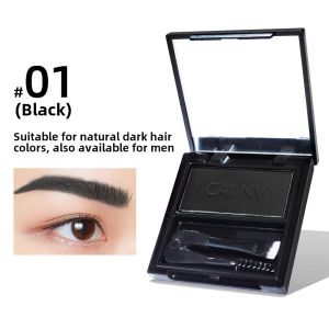 Waterproof Sweatproof Long-lasting Single-color Eyebrow Powder Black Grey Brown Deep Coffee Non-smudging Brow Makeup Tool